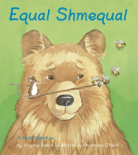 Book cover: bear with bees and a mouse on a stick.