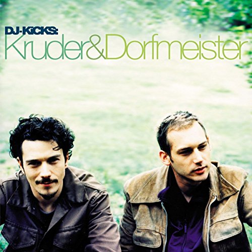CD cover featuring Kruder & Dorfmeister, two men in a grassy field.
