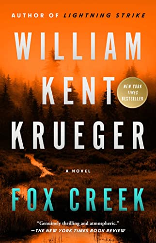 Book cover for “Fox Creek” by William Kent Krueger, featuring a forest.