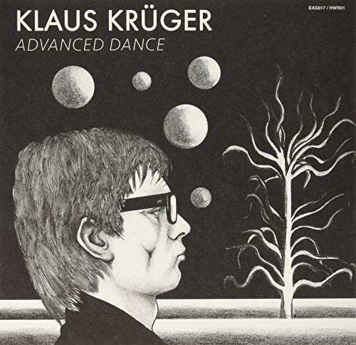 Black and white album cover with a man’s profile, spheres, and a tree.