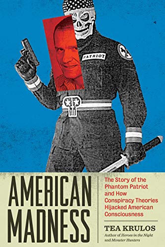 Book cover featuring a masked figure holding a gun and knife.