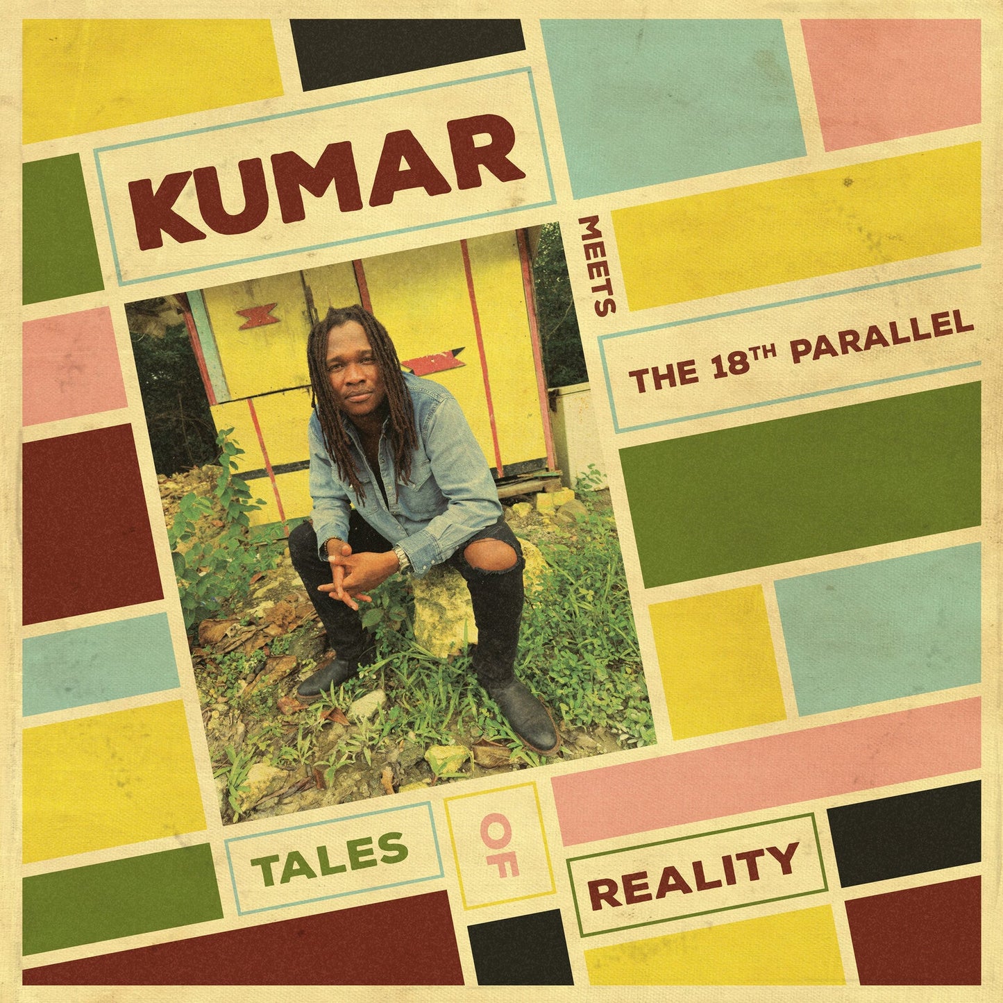 Album cover for Kumar’s “The 18th Parallel” featuring a man in a field.