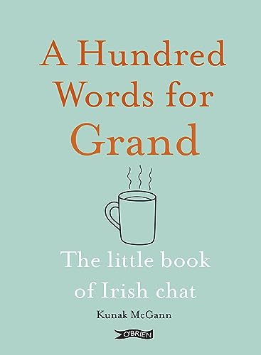 Book cover with orange text, a steaming mug illustration, and teal background.