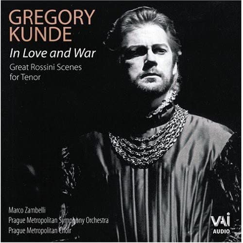 CD cover featuring portrait of tenor Gregory Kunde in costume.