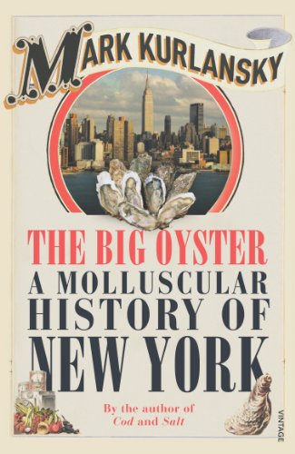 Book cover for The Big Oyster showing New York City skyline and oyster shells.