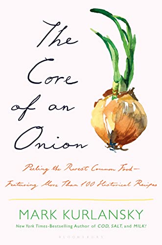 Book cover: watercolor painting of an onion with green sprouts.