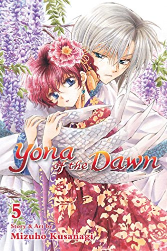 Manga cover showing a man with white hair embracing a woman with red hair.