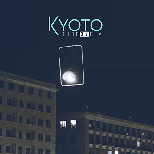 CD cover for "Kyoto - There3vela" with a glowing light and buildings.