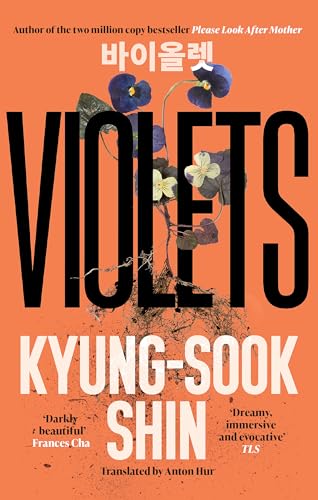 Book cover for "Violets" featuring purple flowers and bold black text.