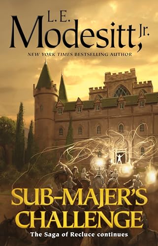 Book cover: castle illustration with figures, title “Sub-Majer’s Challenge.”