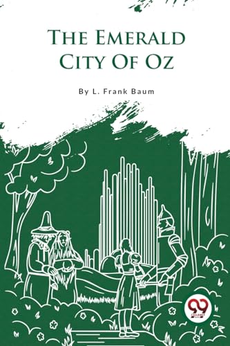 Book cover for "The Emerald City of Oz" with green and white illustrations.