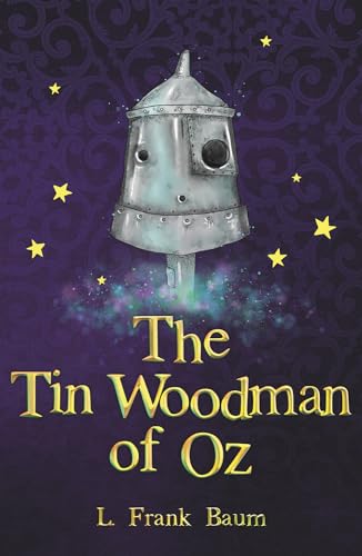 Book cover depicting the Tin Woodman against a starry, purple background.
