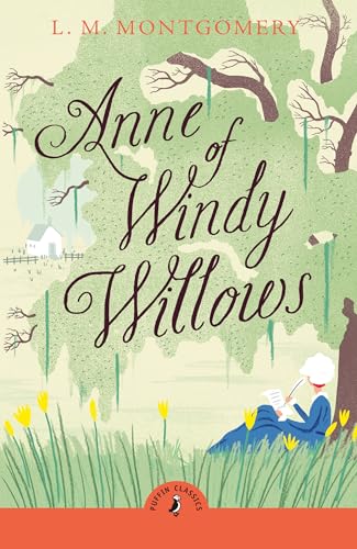 Book cover: “Anne of Windy Willows” with a girl reading under a tree.