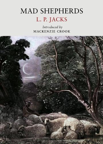 Book cover: “Mad Shepherds” with sheep in a dark, wooded landscape.