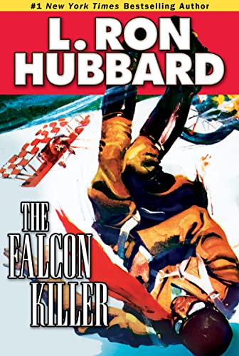 Book cover: “The Falcon Killer” with a falling pilot and biplane.