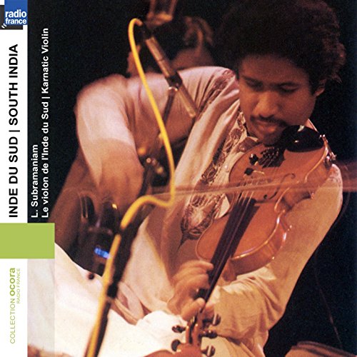 CD cover featuring violinist L. Subramaniam playing a brown violin.