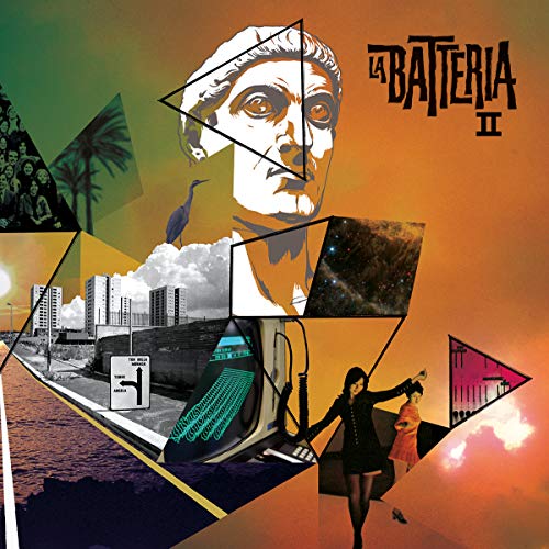 CD cover art featuring a collage of portraits, landscapes, and geometric shapes.
