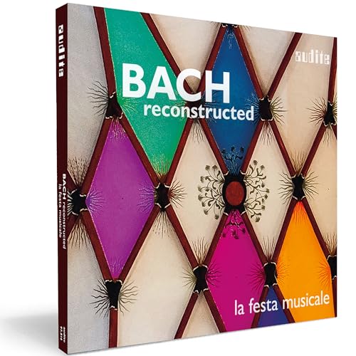 CD cover for "Bach Reconstructed - La Festa Musicale" with geometric design.