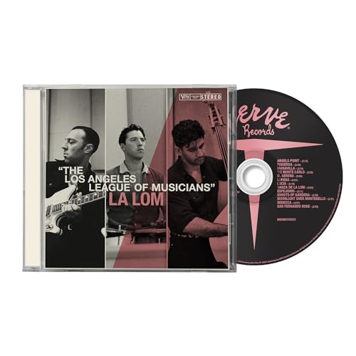 CD case featuring three musicians with guitars, titled "LA LOM".
