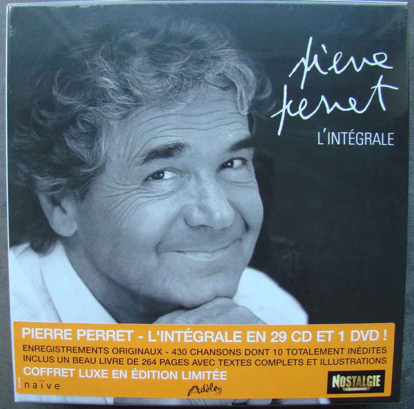 DVD case featuring a smiling older man, Pierre Perret, in portrait.