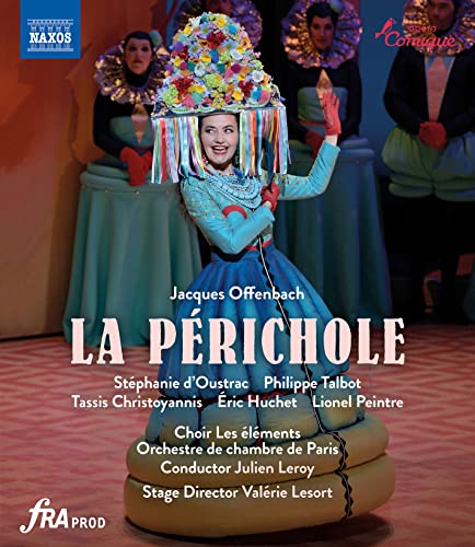 Blu-ray cover for "La Périchole" opera, featuring a performer in elaborate costume.
