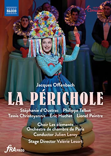 DVD cover for "La Périchole" opera, featuring a performer in elaborate costume.