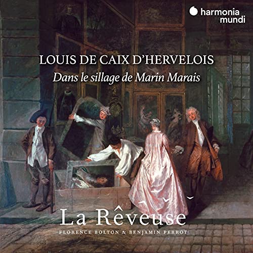 CD cover depicting 18th-century figures in a room with paintings.