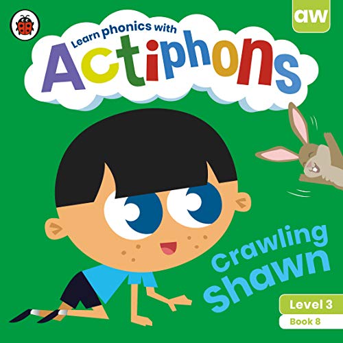 Book cover with a cartoon boy crawling towards a rabbit.