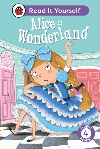 “Alice in Wonderland” book cover with a girl falling down a rabbit hole.