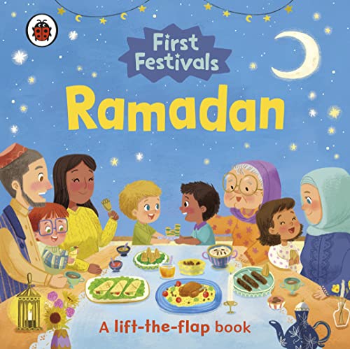 Children’s book cover depicting a family breaking fast during Ramadan.