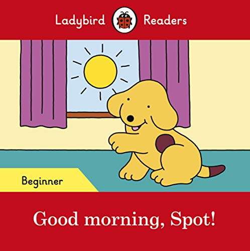Book cover featuring yellow puppy Spot looking at a sunny window.