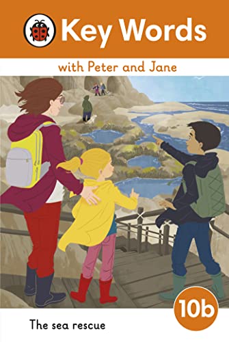 Book cover: children and adult looking at a coastal rescue scene.