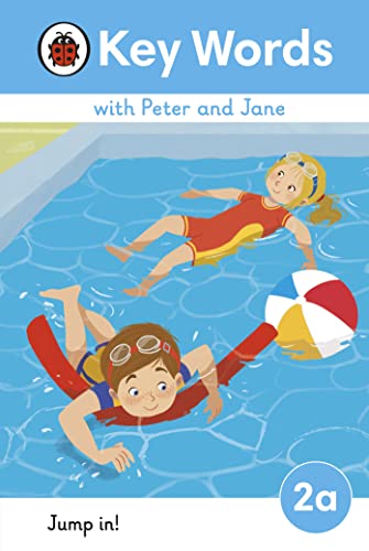 Children swimming and playing with a ball in a blue pool.