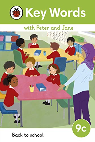Children in a classroom with a teacher, book cover illustration.