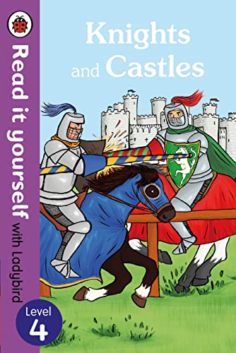 Ladybird book cover: knights jousting before a medieval castle.