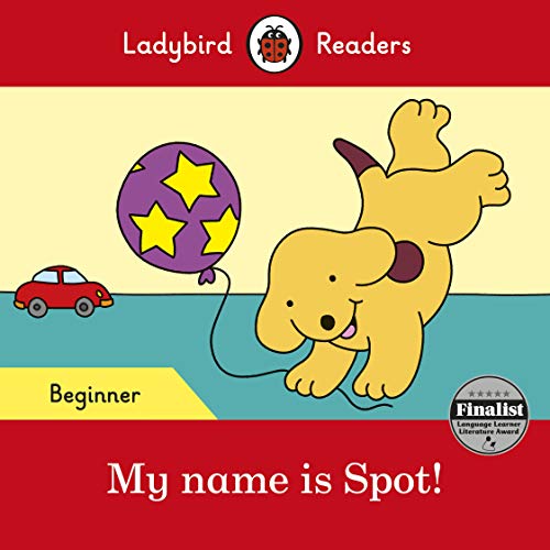 Ladybird book cover: a yellow puppy with a purple star balloon.