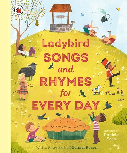 Ladybird book cover with children, animals, and a large pie illustration.