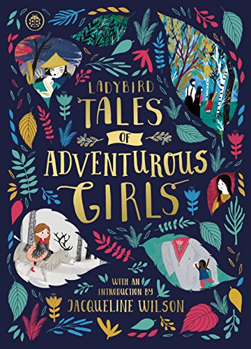 Ladybird book cover featuring illustrated scenes of girls on adventures.