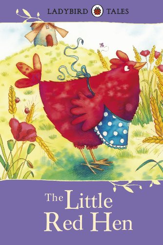 Ladybird Tales book cover featuring a red hen in a field.