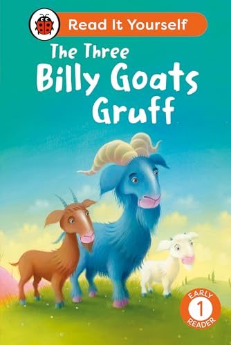 Book cover featuring three goats in a field with the title The Three Billy Goats.