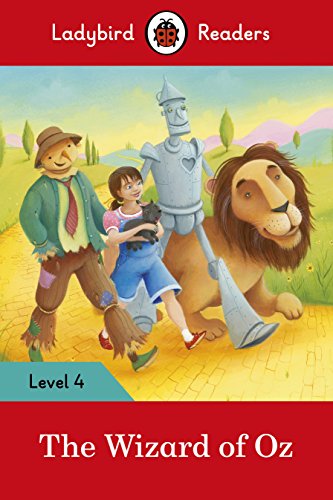 Dorothy and companions from The Wizard of Oz, illustrated cover.