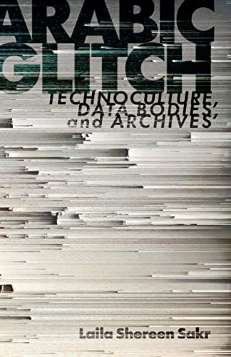 Book cover: "Arabic Glitch" with distorted, glitching visual effect.