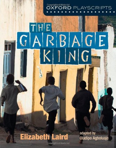 Play script cover: children running past a weathered building.