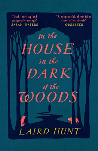 Book cover with dark colors, trees, and a house in the background, author's name.