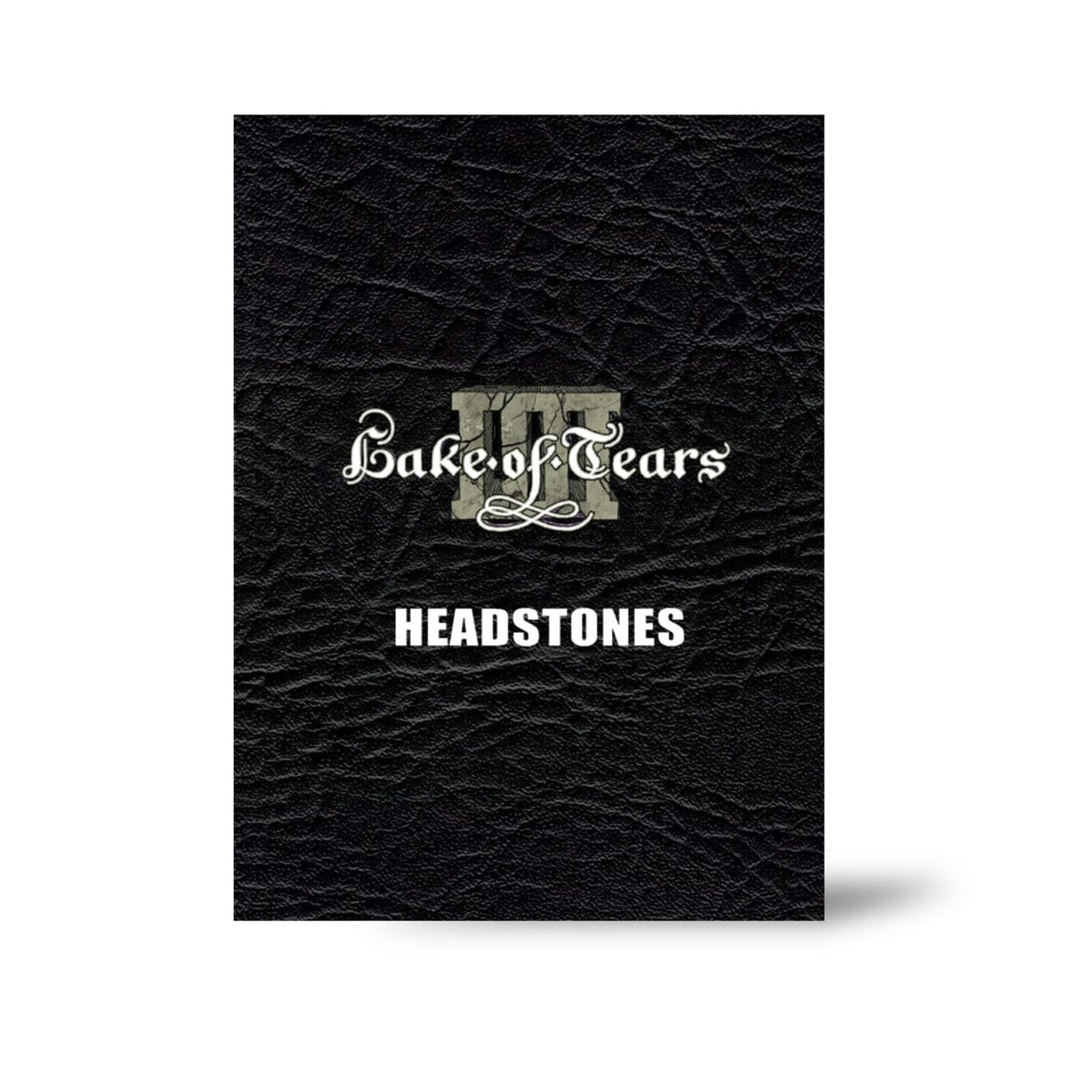 CD cover for Lake of Tears’ “Headstones” with textured black background.