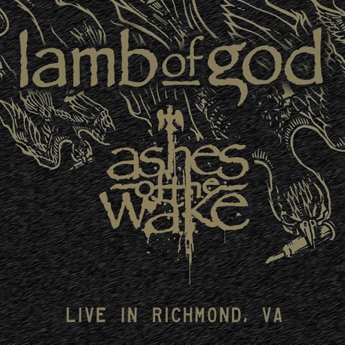 Album cover with tan text on a dark, textured background featuring stylized bird illustrations.