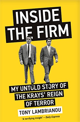 Book cover: two suited men, yellow background, title "Inside The Firm.
