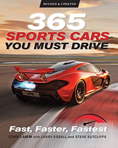 Book cover featuring a red McLaren P1 driving on a track at sunset.