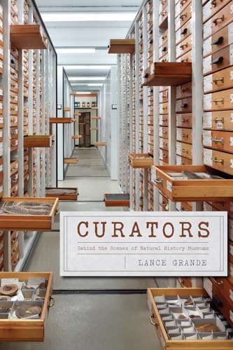 Book cover with museum specimen drawers and the title "Curators.