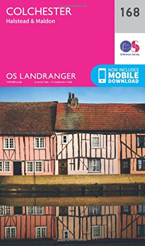 OS Landranger map cover showing traditional timber-framed buildings.